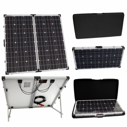 camper solar set 150W 12V folding solar charging kit for camper, caravan, boat or any o – Caravan Panels