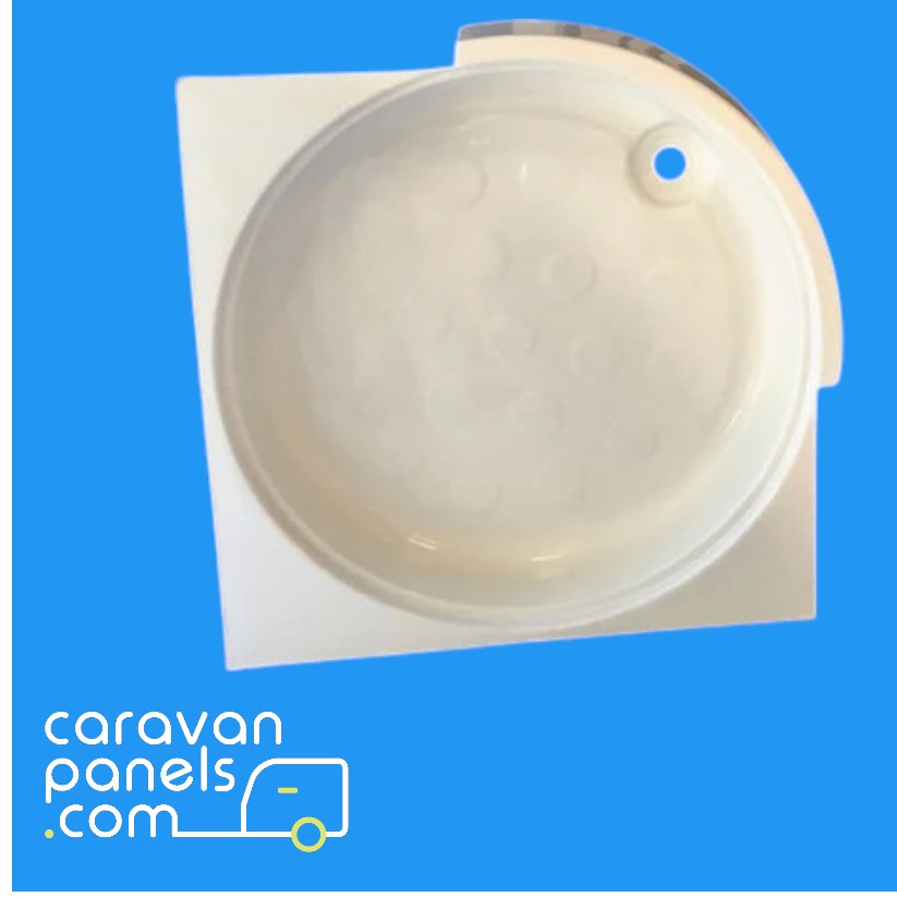 Lunar caravan shower tray 004