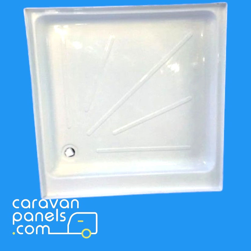 Lunar caravan shower tray 002