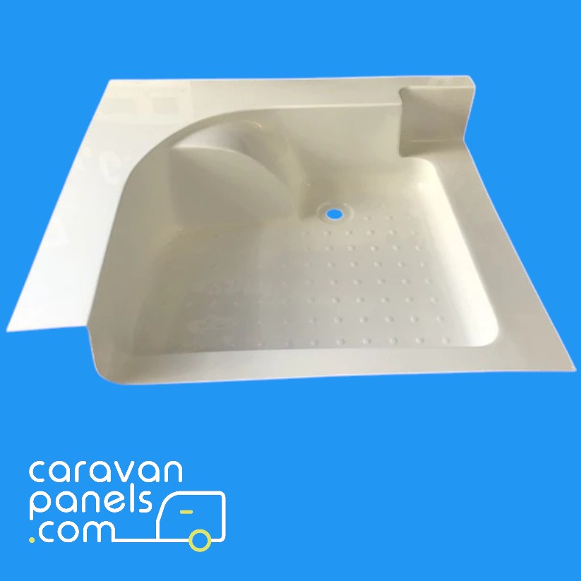 Lunar caravan shower tray 008
