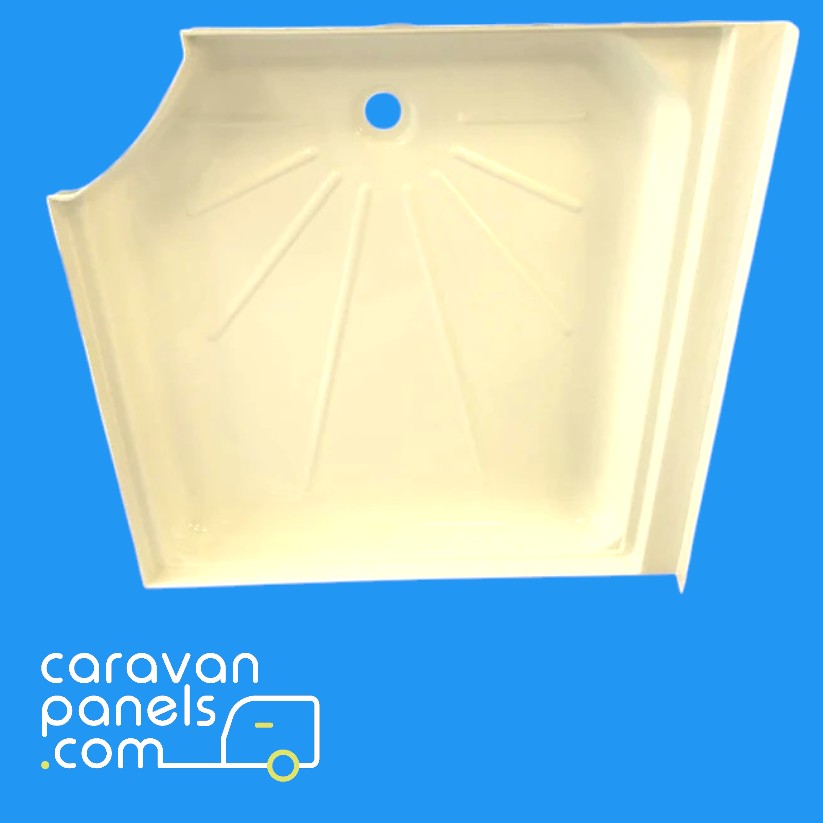 Lunar caravan shower tray 011