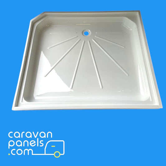 Lunar caravan shower tray 014