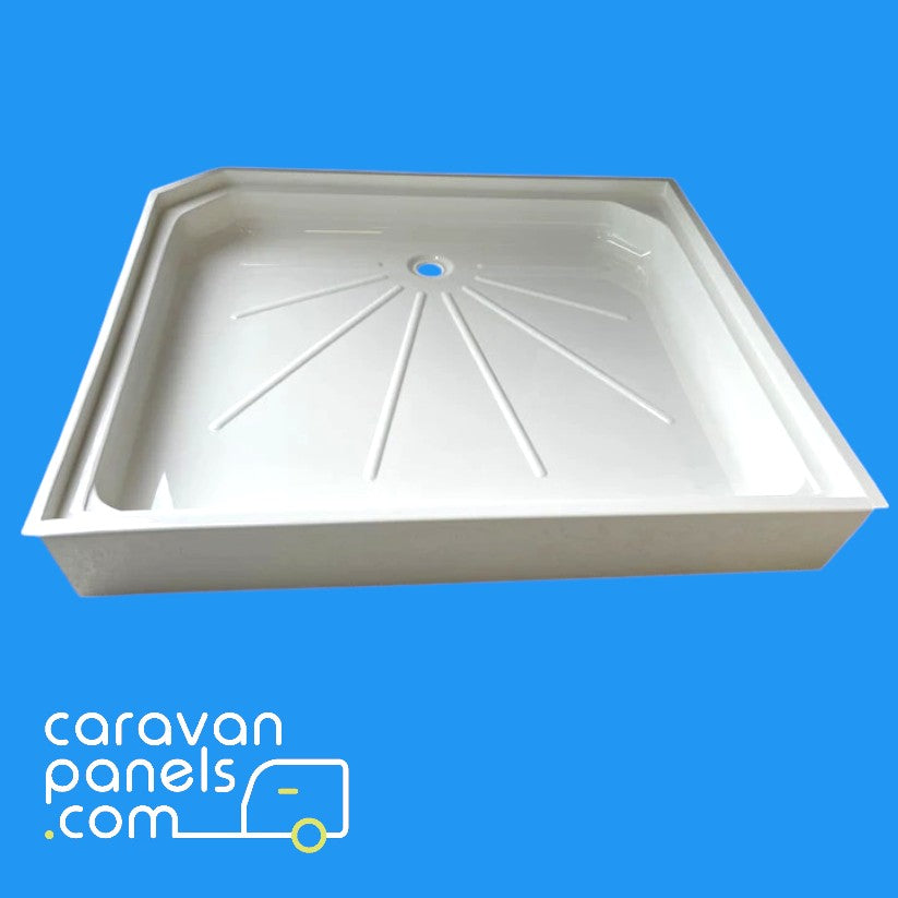 Lunar caravan shower tray 015
