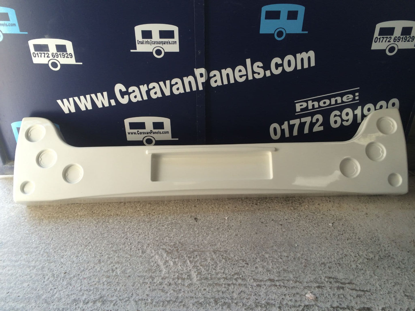 Elddis caravan lower rear panel 002