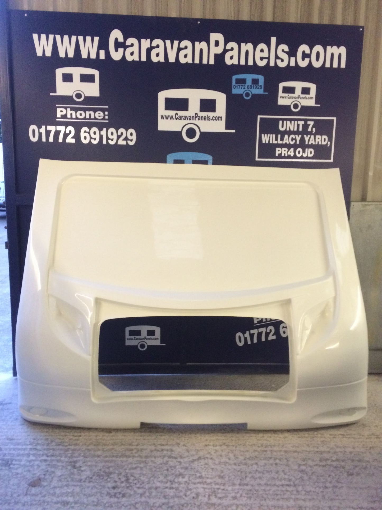 Swift caravan front panel 001