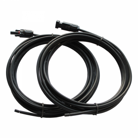 Pair of 5m single core extension cable leads 2.5mm for solar panels and solar charging kits