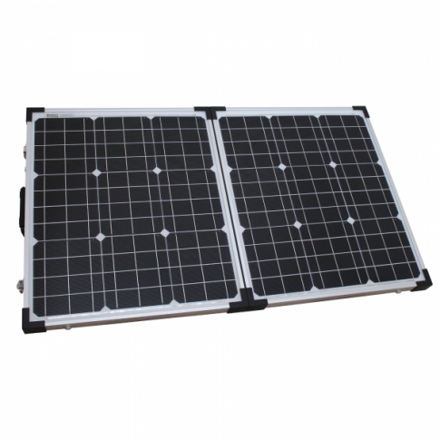 80W 12V folding solar charging kit for motorhome, caravan, boat or any other 12V system