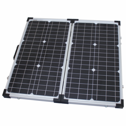 60W 12V folding solar charging kit for motorhome, caravan, boat or any other 12V system