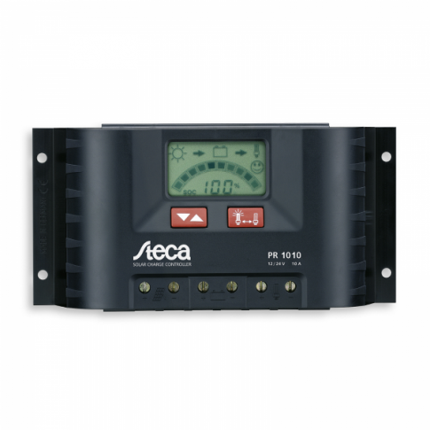 Steca 10A PWM solar controller for caravans, motorhomes, boats and yachts