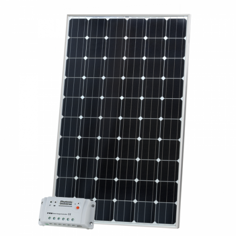 320W 12V solar charging kit with 20A controller and 5m cable