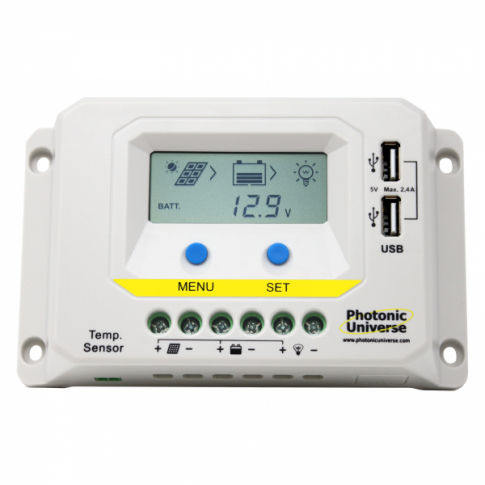 20A 12V/24V solar charge controller / regulator with LCD display and powerful dual USB output (2.4A)