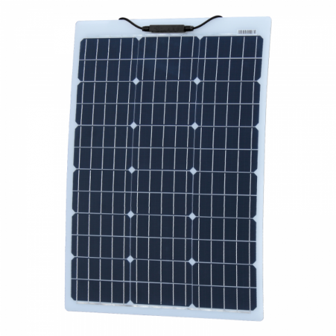 60W 12V reinforced semi-flexible dual battery solar charging kit