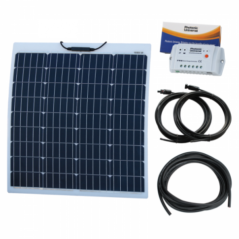 80W 12V Reinforced Semi-flexible solar charging kit