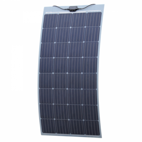 160W mono fibreglass semi-flexible solar panel with self-adhesive back ...
