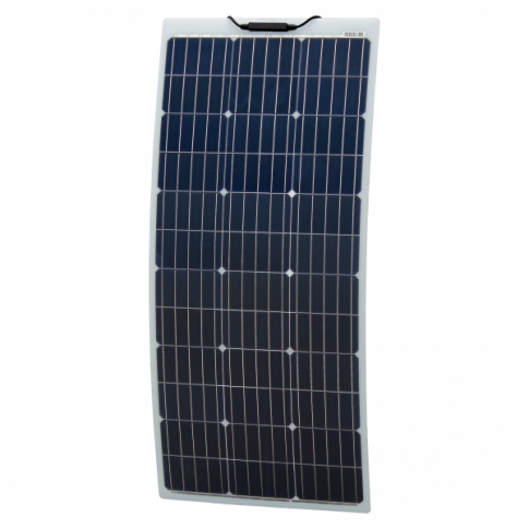 100W 12V Reinforced narrow semi-flexible dual battery solar charging kit