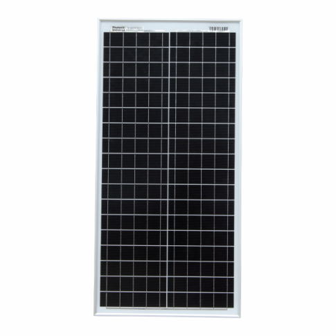 40W 12V solar charging kit with 10A controller, mounting brackets and cables