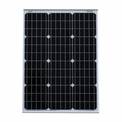 60W 12V solar charging kit with 10A controller, mounting brackets and cables