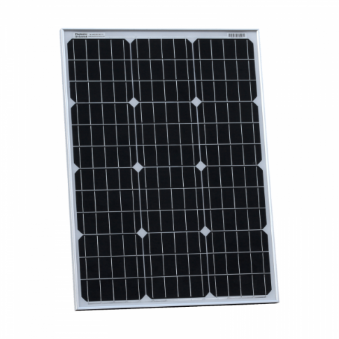 60W 12V solar charging kit with 10A controller, mounting brackets and cables