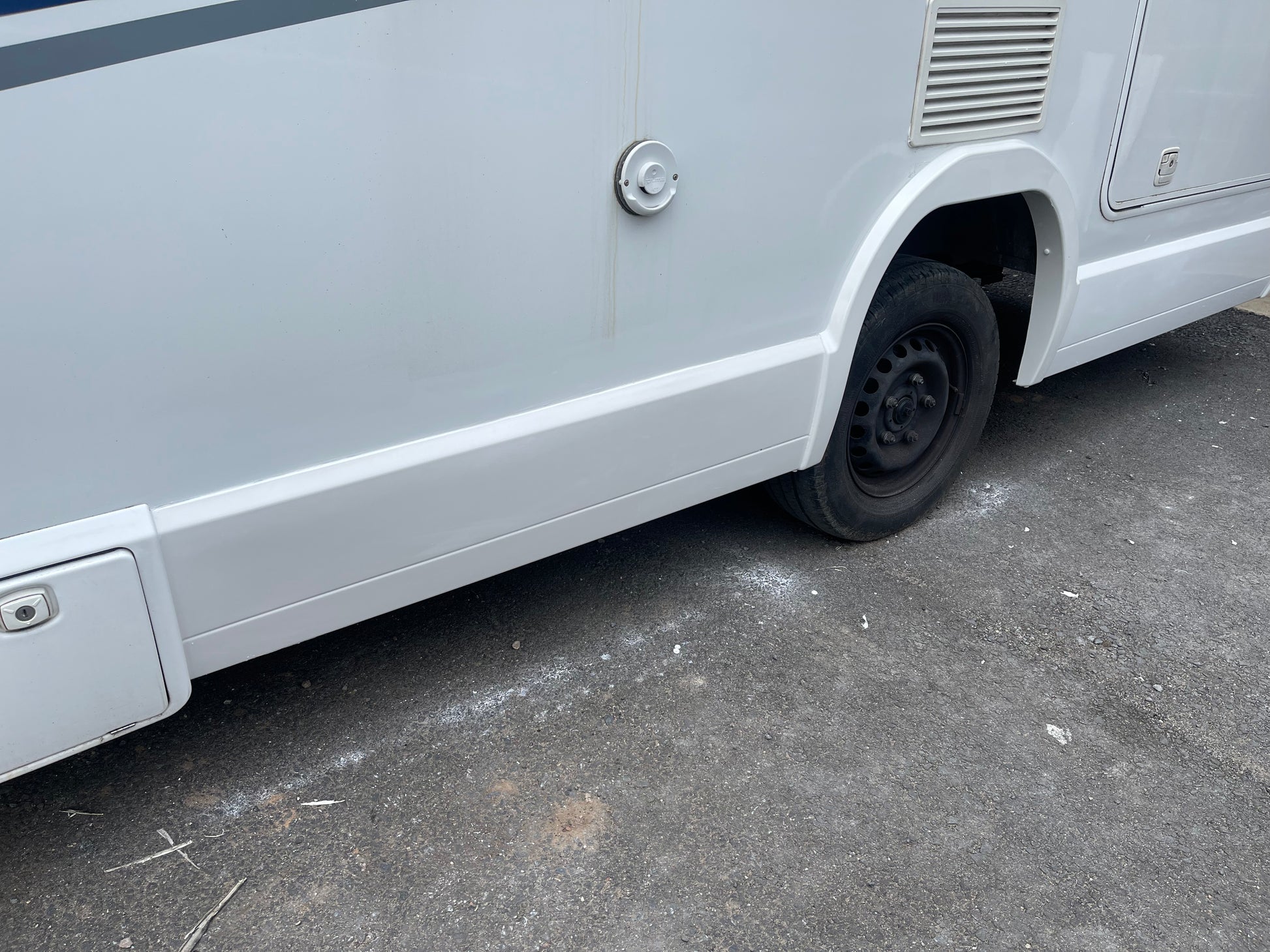 Rimor Rv Rear Panel Rimor motorhome side skirt 006 – Caravan Panels