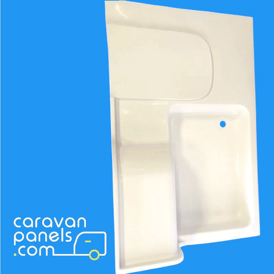 Compass caravan shower tray 001