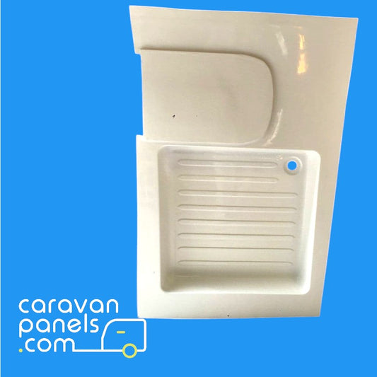 Compass caravan shower tray 004