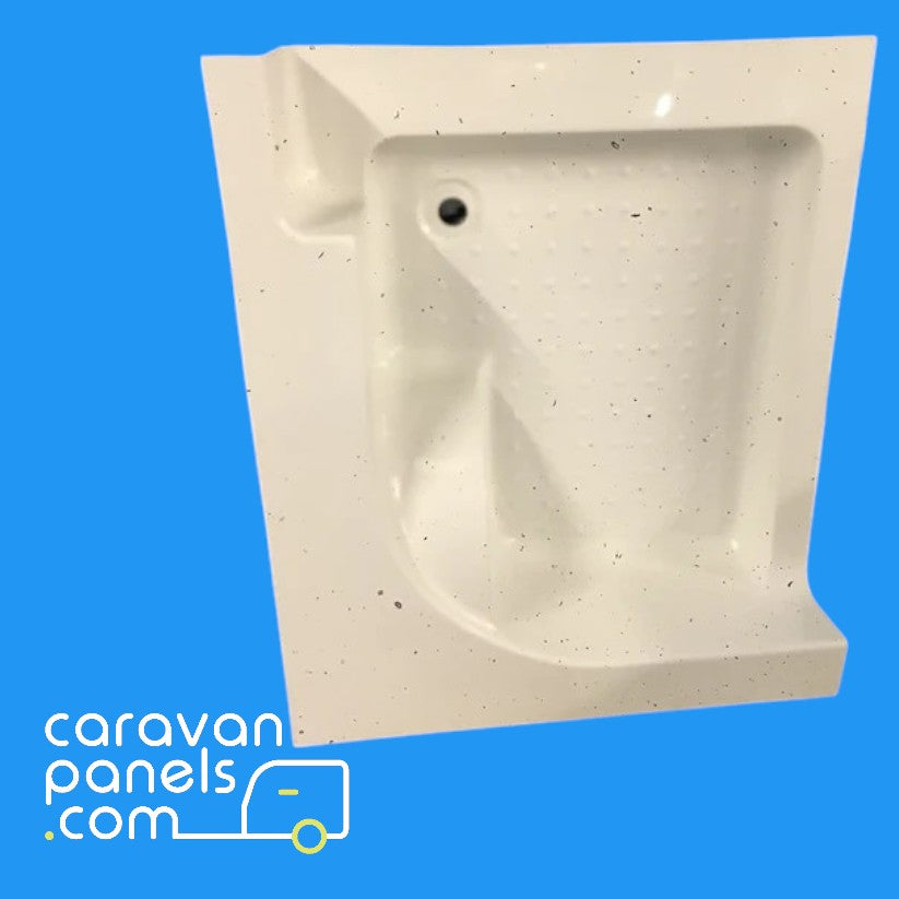 Lunar caravan shower tray 005
