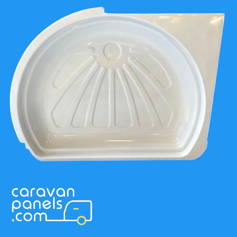 Lunar caravan shower tray 013