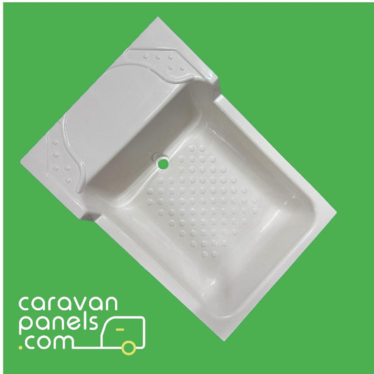 STATIC CARAVAN SHOWER TRAY 001