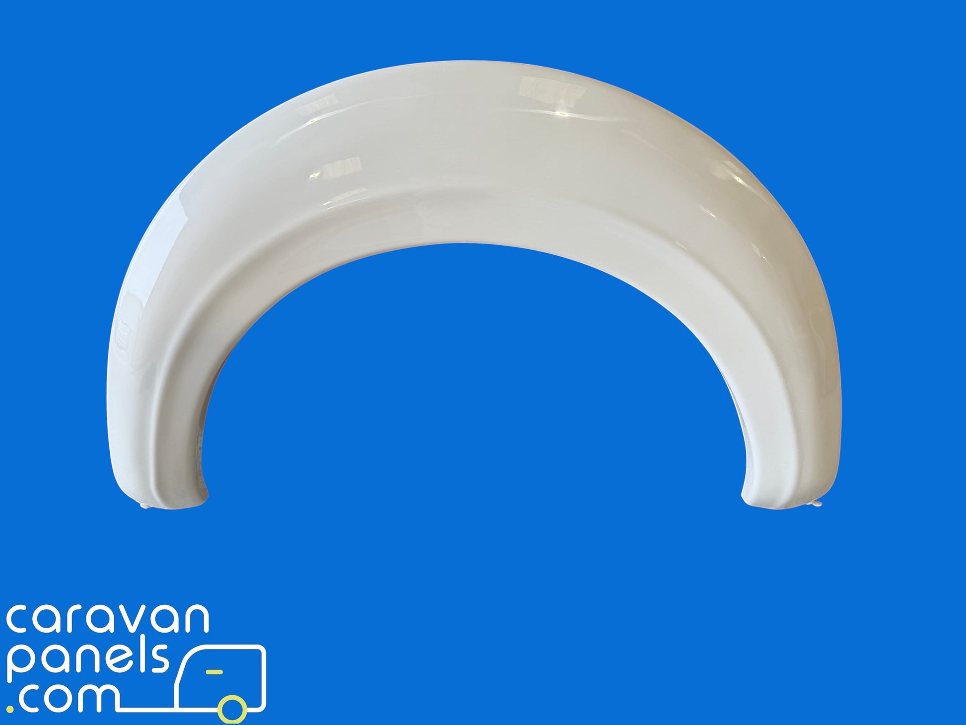 Caravan Panels white fibreglass rear wheelspat for LMC I710 motorhome, hand-crafted replacement part.