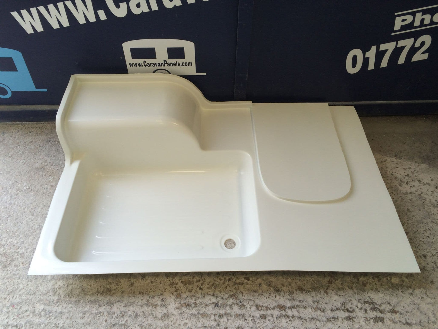 Compass caravan shower tray 001