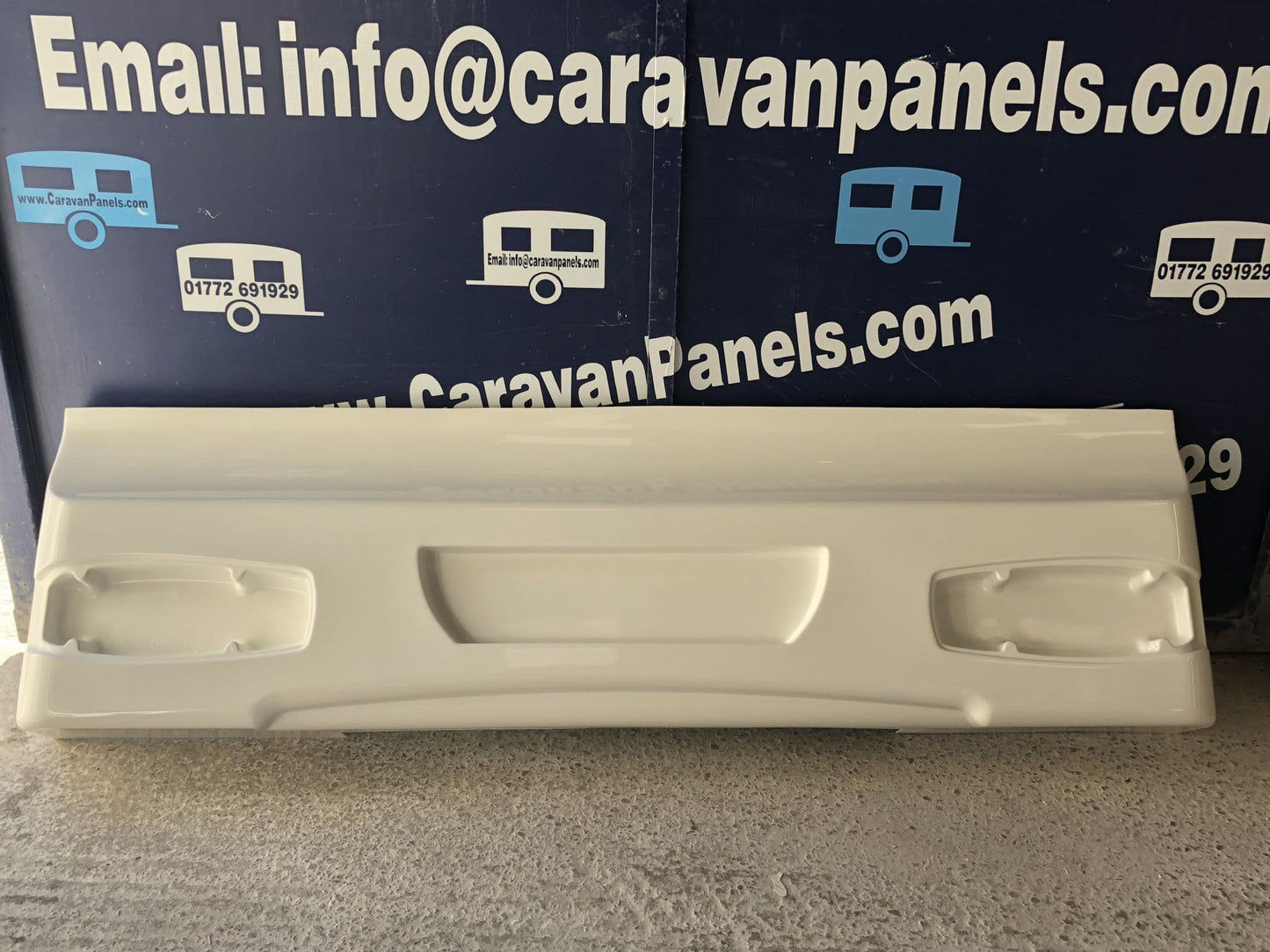 Elddis caravan lower rear panel 004