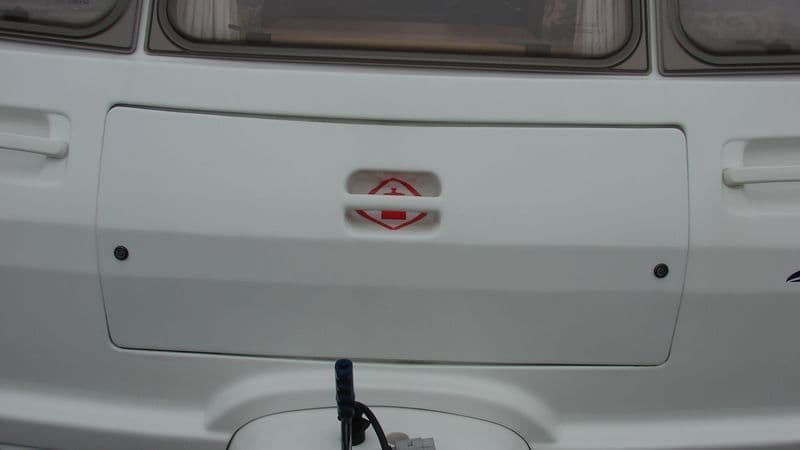 Fleetwood caravan locker lid 001