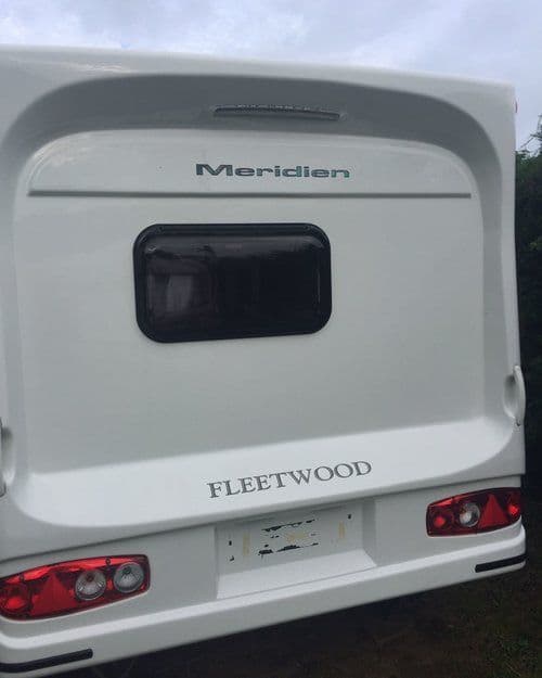 Fleetwood caravan rear panel 001 – Caravan Panels