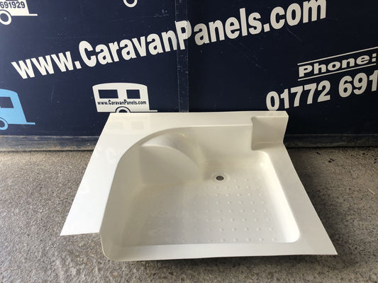 Lunar caravan shower tray 008