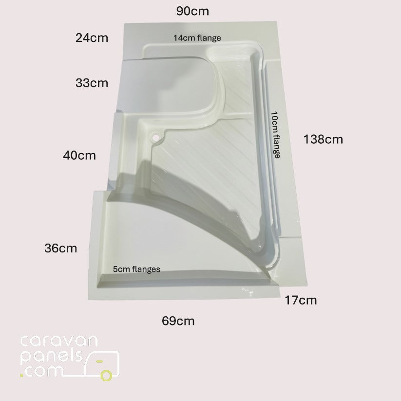 SWIFT MOTORHOME SHOWER TRAY 001